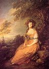 Thomas Gainsborough Mrs Sheridan painting